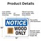 Signmission Wood Only, 14 in W x Rectangle, Aluminum OS-2PACK-NS-A-1014-L-19067 - alternate 3
